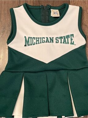 Vtg. Little King Michigan State Spartans Cheerleading Dress 12m